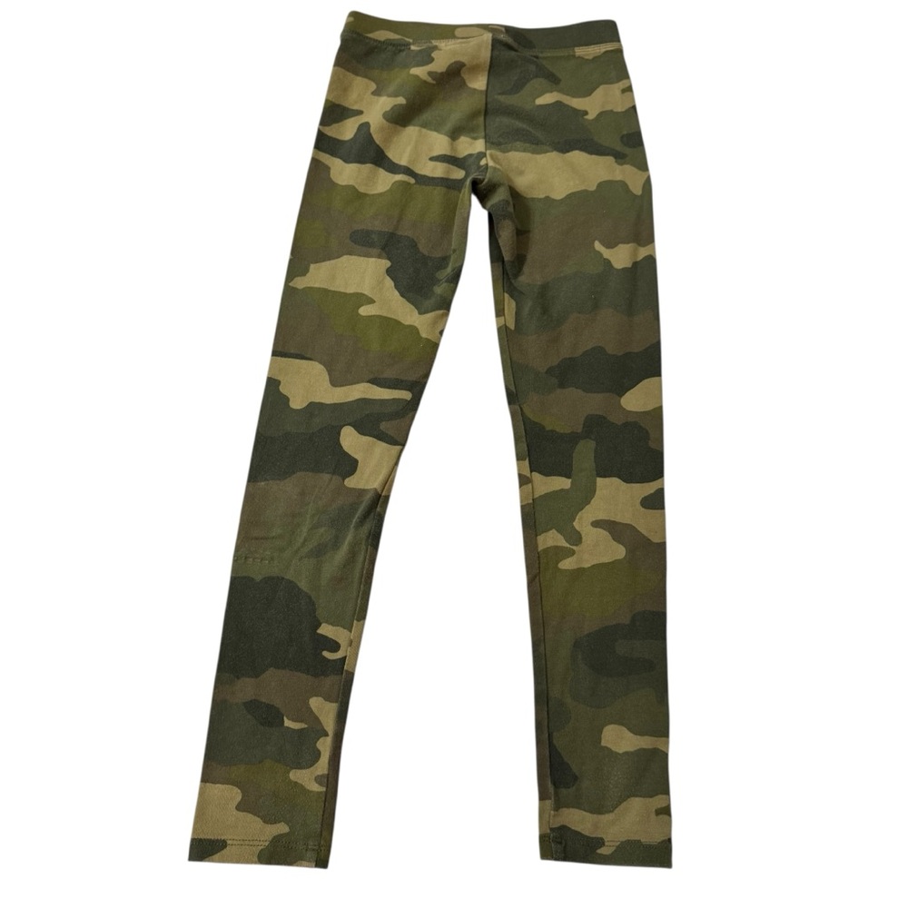 J. Crew Cotton Girls Camouflage Leggings Grunge Layer Quality Size 8 - Picture 2 of 3